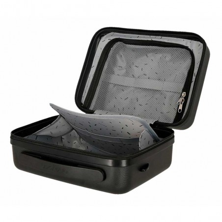 Vanity case MOVOM "Wood" noir | Beauty case rigide femme pas cher