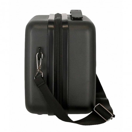 Vanity case MOVOM "Wood" gris anthracite | Beauty case rigide femme pas cher Vanity case MOVOM "Wood" gris anthracite | Beauty case rigide femme pas cher
