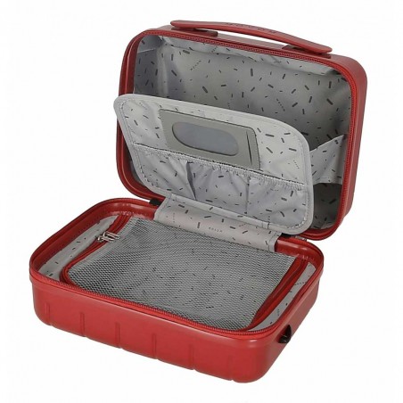 Vanity case MOVOM "Wood" rouge | Beauty case rigide femme pas cher Vanity case MOVOM "Wood" rouge | Beauty case rigide femme pas cher
