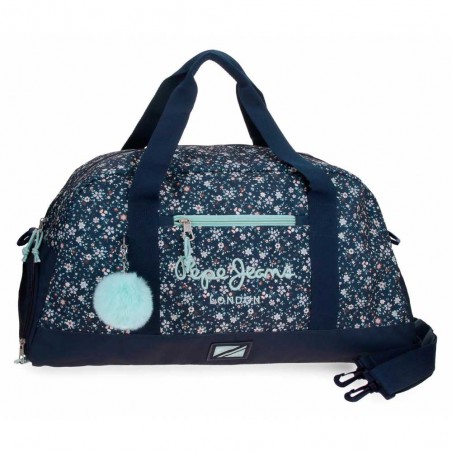 Sac de voyage PEPE JEANS "Alenka" | Sac de sport femme ado fille motif fleuri style liberty marque tendance pas cher