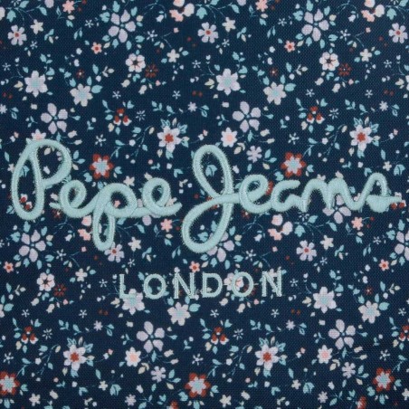 Sac de voyage PEPE JEANS "Alenka" | Sac de sport femme ado fille motif fleuri style liberty marque tendance pas cher