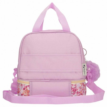 Sac repas PEPE JEANS LONDON "Sandra" rose | Lunch box isotherme fille femme originale pas cher