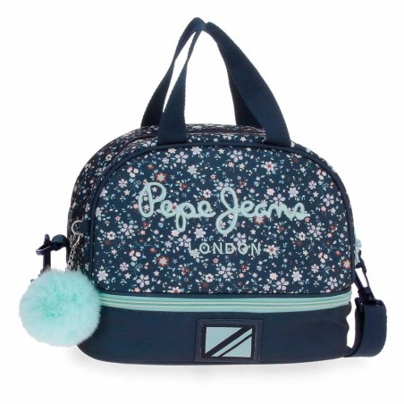 Sac repas PEPE JEANS LONDON "Alenka" bleu | Lunch box isotherme fille femme originale pas cher