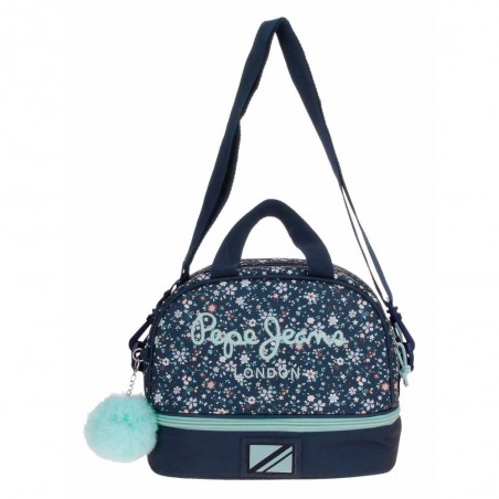 Sac repas PEPE JEANS LONDON "Alenka" bleu | Lunch box isotherme fille femme originale pas cher