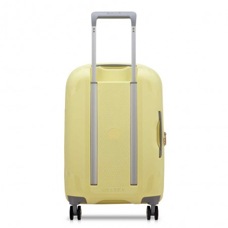 DELSEY | Valise cabine extensible "Clavel" jaune pâle | Bagage matière recyclé léger robuste