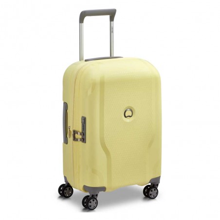 DELSEY | Valise cabine extensible "Clavel" jaune pâle | Bagage matière recyclé léger robuste DELSEY | Valise cabine extensible "Clavel" jaune pâle | Bagage matière recyclé léger robuste