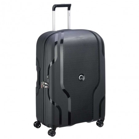 DELSEY | Valise soute 76cm extensible "Clavel" noir | Bagage grande capacité robuste léger en matière recyclée