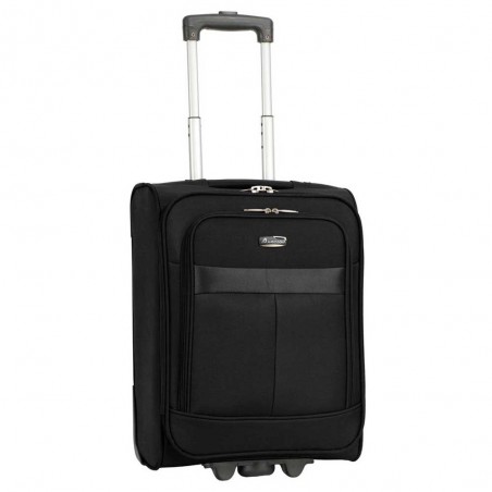 Valise cabine semi-rigide MADISSON "South" noir | Petit bagage 2 roues pas cher