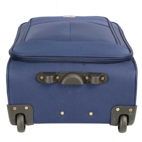 Valise cabine semi-rigide MADISSON "South" bleu marine | Petit bagage 2 roues vol low cost pas cher