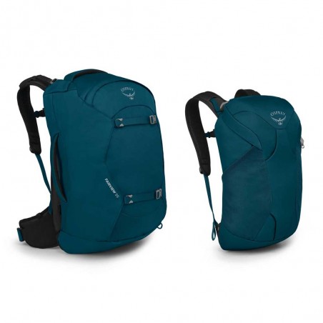 Sac à dos femme OSPREY Fairview® 55 night jungle blue | Pack sac à dos de voyage OSPREY pas cher