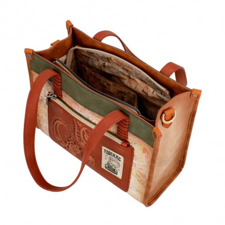 Sac porté épaule ANEKKE "Peace & Love" camel | Sac femme original pas cher Sac porté épaule ANEKKE "Peace & Love" camel | Sac femme original pas cher