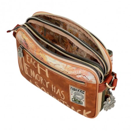 Sac bandoulière 3 cpts ANEKKE "Flowers" | Sac femme porté croisé original pas cher Sac bandoulière 3 cpts ANEKKE "Flowers" | Sac femme porté croisé original pas cher