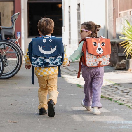 Cartable maternelle Les Déglingos 32cm "Mélimélos la biche" | Sac scolaire petit format fille original