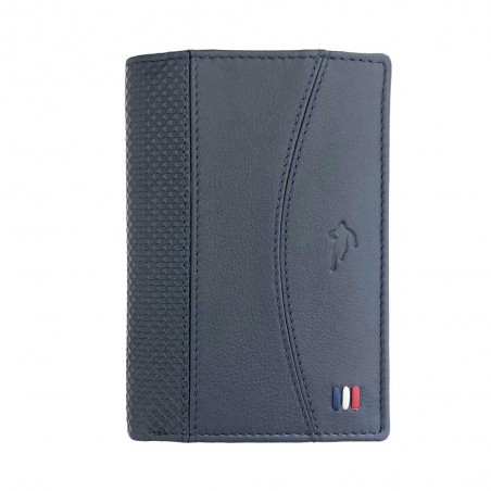 Portefeuille homme RUCKFIELD "Cup" bleu marine | Petite maroquinerie en cuir style sportif rugby Sébastien Chabal Portefeuille homme RUCKFIELD "Cup" bleu marine | Petite maroquinerie en cuir style sportif rugby Sébastien Chabal