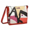 Sac bandoulière 3 cpts ANEKKE "Fashion" | Sac femme porté croisé design original rouge Sac bandoulière 3 cpts ANEKKE "Fashion" | Sac femme porté croisé design original rouge