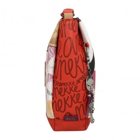 Sac bandoulière 3 cpts ANEKKE "Fashion" | Sac femme porté croisé design original rouge Sac bandoulière 3 cpts ANEKKE "Fashion" | Sac femme porté croisé design original rouge