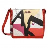Sac bandoulière 3 cpts ANEKKE "Fashion" | Sac femme porté croisé design original rouge Sac bandoulière 3 cpts ANEKKE "Fashion" | Sac femme porté croisé design original rouge