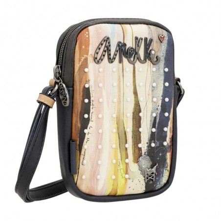 Mini sac femme ANEKKE "Studio" marine | Pochette téléphone bandoulière femme originale