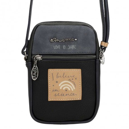 Mini sac femme ANEKKE "Studio" marine | Pochette téléphone bandoulière femme originale