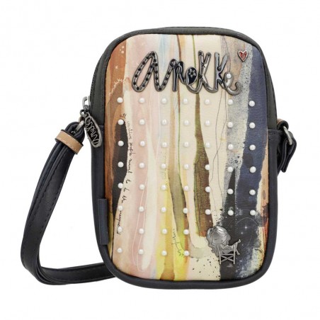 Mini sac femme ANEKKE "Studio" marine | Pochette téléphone bandoulière femme originale