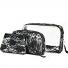 Set de 3 trousses beauté BENZI "Lace" noir | Trousse maquillage trousse de toilette femme originale chic pas cher Set de 3 trousses beauté BENZI "Lace" noir | Trousse maquillage trousse de toilette femme originale chic pas cher