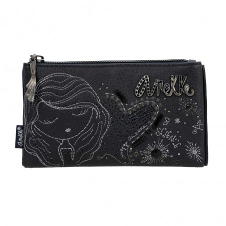 Portefeuille souple ANEKKE "Studio" marine GM | Porte-cartes femme original grand format pas cher Portefeuille souple ANEKKE "Studio" marine GM | Porte-cartes femme original grand format pas cher