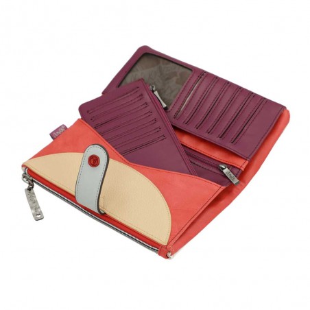 Portefeuille tout-en-un souple ANEKKE "Fashion" | Compagnon femme original color block Portefeuille tout-en-un souple ANEKKE "Fashion" | Compagnon femme original color block