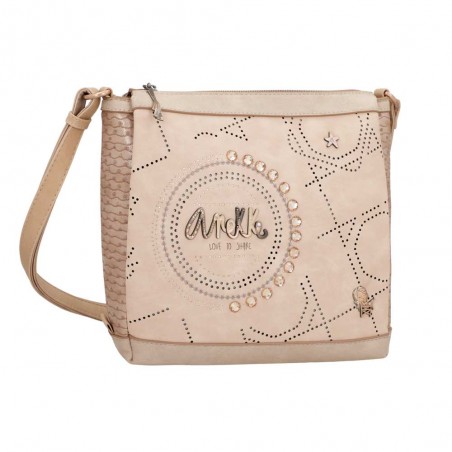Sac bandoulière 3 cpts ANEKKE "Studio" beige | Sac femme porté croisé original nouvelle collection Sac bandoulière 3 cpts ANEKKE "Studio" beige | Sac femme porté croisé original nouvelle collection