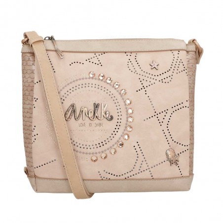 Sac bandoulière 3 cpts ANEKKE "Studio" beige | Sac femme porté croisé original nouvelle collection Sac bandoulière 3 cpts ANEKKE "Studio" beige | Sac femme porté croisé original nouvelle collection