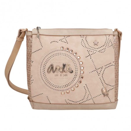 Sac bandoulière 3 cpts ANEKKE "Studio" beige | Sac femme porté croisé original nouvelle collection Sac bandoulière 3 cpts ANEKKE "Studio" beige | Sac femme porté croisé original nouvelle collection