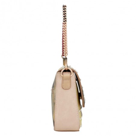 Sac bandoulière à rabat ANEKKE "Studio" beige | Sac femme porté épaule croisé original Sac bandoulière à rabat ANEKKE "Studio" beige | Sac femme porté épaule croisé original