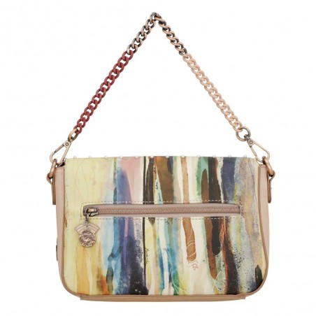 Sac bandoulière à rabat ANEKKE "Studio" beige | Sac femme porté épaule croisé original Sac bandoulière à rabat ANEKKE "Studio" beige | Sac femme porté épaule croisé original