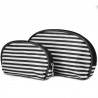 Set de 3 trousses beauté BENZI "Fantaisie" noir | Lot de trousse à maquillage trousse de toilette voyage pas cher Set de 3 trousses beauté BENZI "Fantaisie" noir | Lot de trousse à maquillage trousse de toilette voyage pas cher