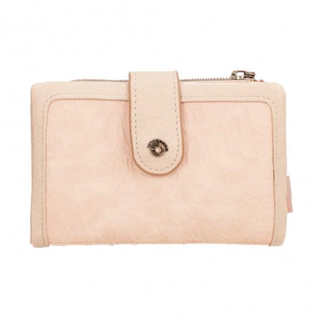 Portefeuille compact souple ANEKKE "Studio" beige PM | Porte-cartes et monnaie femme petit format pas cher Portefeuille compact souple ANEKKE "Studio" beige PM | Porte-cartes et monnaie femme petit format pas cher