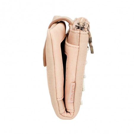 Portefeuille compact souple ANEKKE "Studio" beige PM | Porte-cartes et monnaie femme petit format pas cher Portefeuille compact souple ANEKKE "Studio" beige PM | Porte-cartes et monnaie femme petit format pas cher