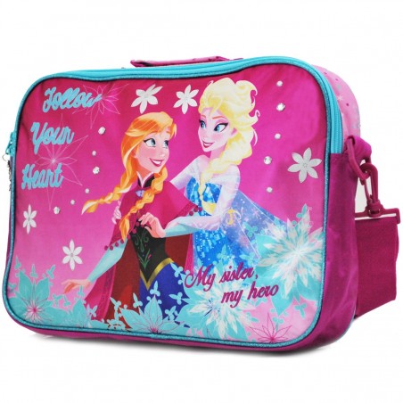 Cartable besace enfant La Reine des Neiges | Sac dessin animé loisirs école fille Disney Princesse