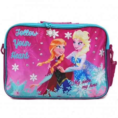 Cartable besace enfant La Reine des Neiges | Sac dessin animé loisirs école fille Disney Princesse