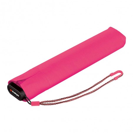 KNIRPS | Parapluie de poche slim ultra-léger US 050 neon pink | Mini parapluie rose fluo