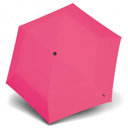 KNIRPS | Parapluie de poche slim ultra-léger US 050 neon pink | Mini parapluie rose fluo
