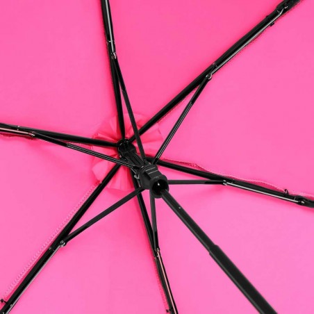 KNIRPS | Parapluie de poche slim ultra-léger US 050 neon pink | Mini parapluie rose fluo