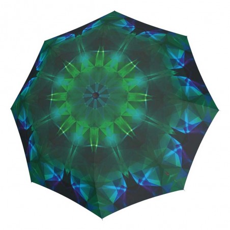 KNIRPS | Parapluie pliant "T200 Medium Duomatic" variety jade | Parapluie femme ouverture fermeture automatique solide