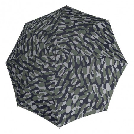 KNIRPS | Parapluie pliant "T200 Medium Duomatic" hunting ocean | Parapluie femme ouverture fermeture automatique solide