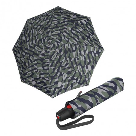 KNIRPS | Parapluie pliant "T200 Medium Duomatic" hunting ocean | Parapluie femme ouverture fermeture automatique solide