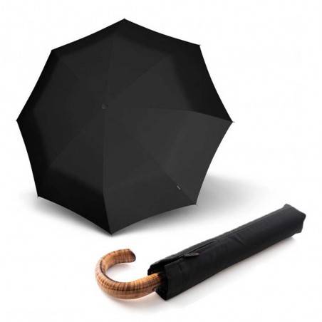 KNIRPS | Parapluie pliant S.570 Large Automatic noir | Parapluie homme luxe fabriqué en Allemagne