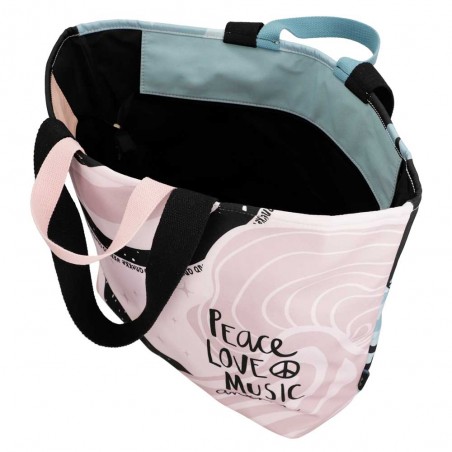 Sac de plage ANEKKE "Peace & Love" | Sac femme forme cabas original