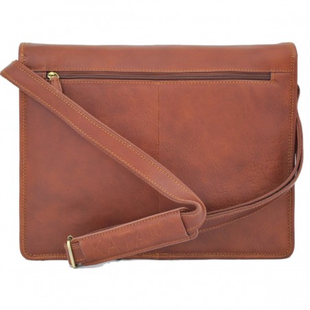 Sac Besace Cuir Vachette - Marron