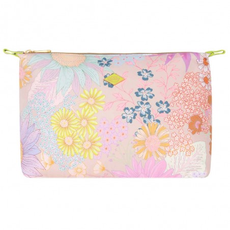 Trousse de toilette femme OILILY "Claire" Lucia imprimé beige | Trousse cosmétique grand format