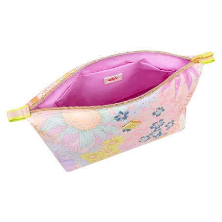Trousse de toilette femme OILILY "Claire" Lucia imprimé beige | Trousse cosmétique grand format Trousse de toilette femme OILILY "Claire" Lucia imprimé beige | Trousse cosmétique grand format