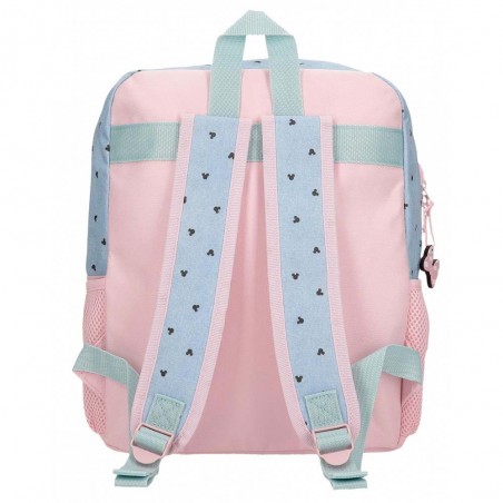 DISNEY | Sac à dos maternelle Minnie "American Darling" ciel/rose | Sac d'école fille dessin animé DISNEY | Sac à dos maternelle Minnie "American Darling" ciel/rose | Sac d'école fille dessin animé