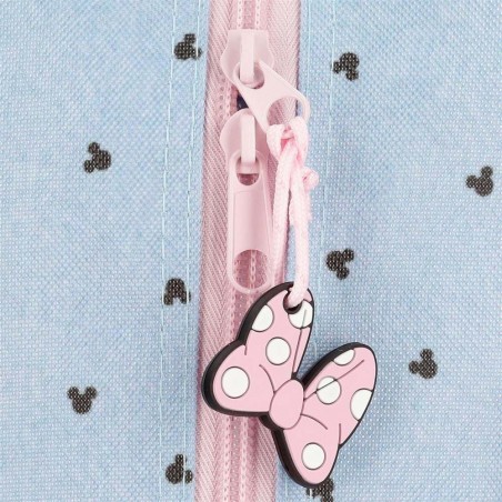DISNEY | Sac à dos maternelle Minnie "American Darling" ciel/rose | Sac d'école fille dessin animé DISNEY | Sac à dos maternelle Minnie "American Darling" ciel/rose | Sac d'école fille dessin animé